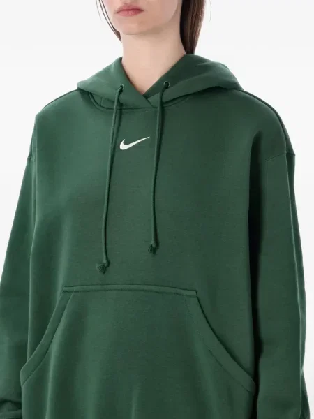 Hanorac cu glugă Nike cu decolteu rotund cu autograf de jumătate de fermoar roz