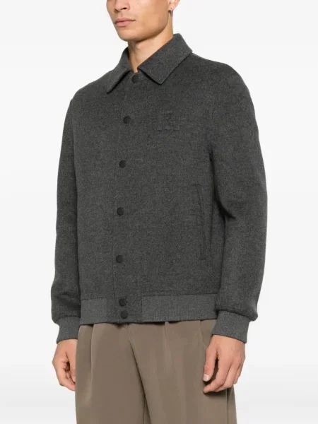 Cămașă Fendi de lână gri