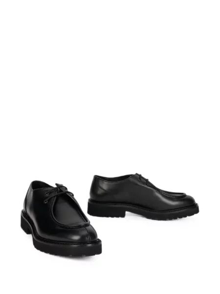Sneakerși Doucal's cu șireturi din piele negru