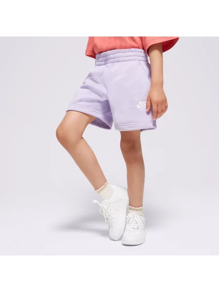 Nike Szorty Sportswear Club Fleece Girl fioletowe