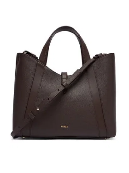 Furla Ročna torba Goccia S CN Temno rjava