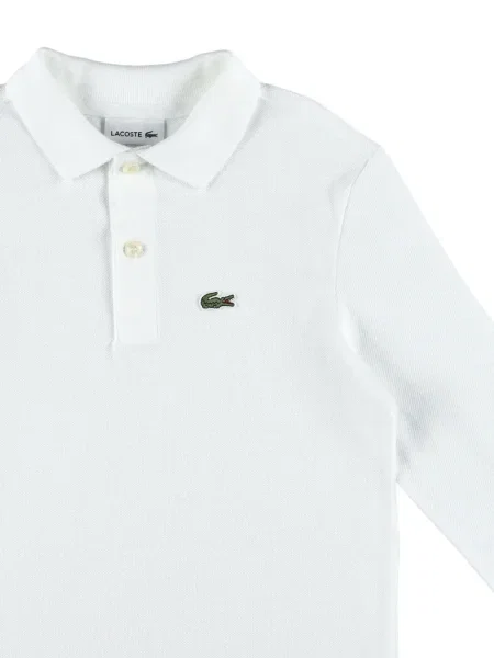 Koszulka polo dziecięca Lacoste biała