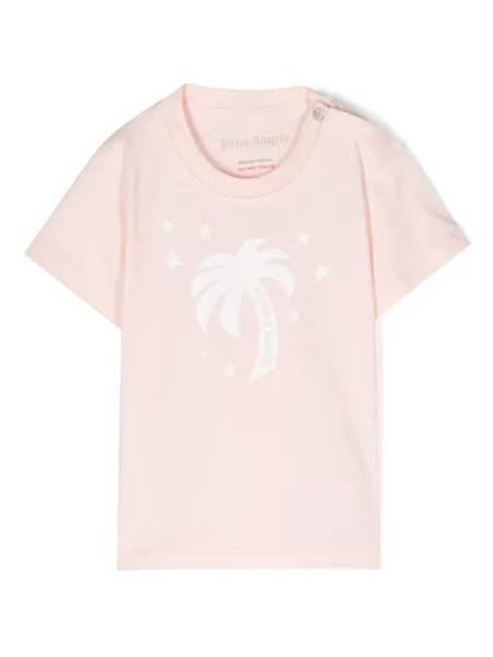 Koszulka dziecięca Palm Angels różowa