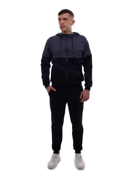 Спортивний костюм LUMO віскоза/поліестер чорний