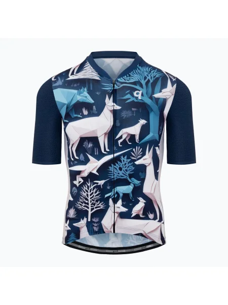 Tricou de ciclism pentru bărbați Quest Origami Fauna