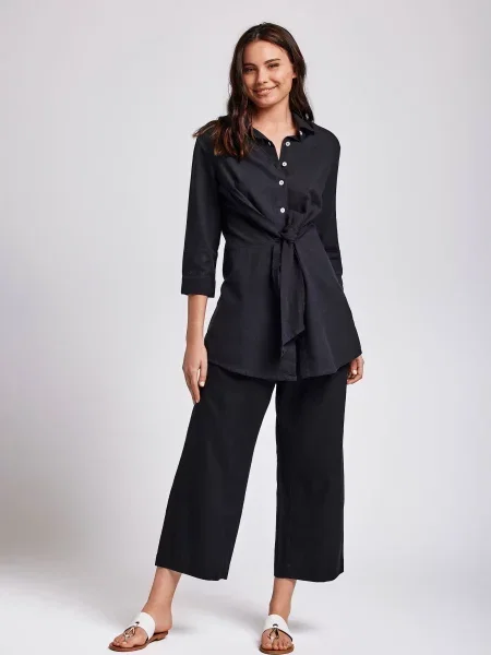 Пляжное платье-рубашка на біла