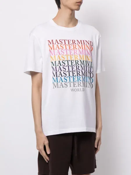 Tricou Mastermind World cu imagine alb