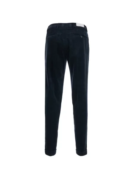 Pantaloni Michael Coal de catifea cord albastru