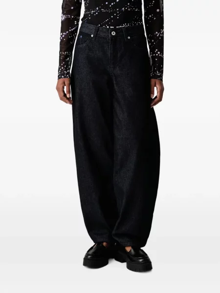 Blugi conici Karl Lagerfeld Jeans conici albastru