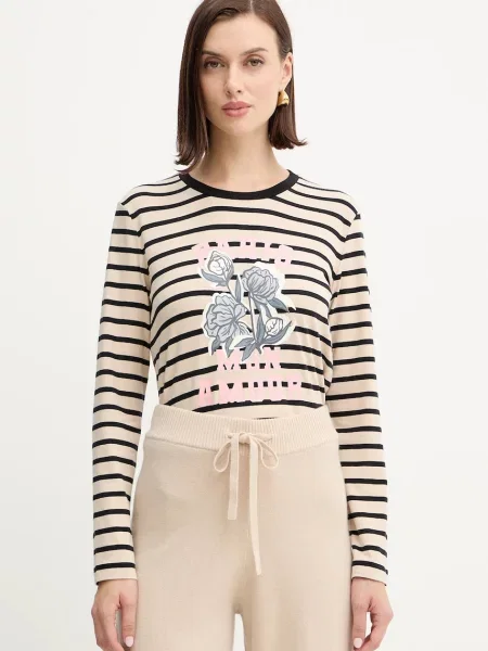 Блуза с дълги ръкави Weekend Max Mara ALIAS бежово