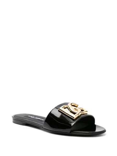 Papuci Dolce & Gabbana din piele negru