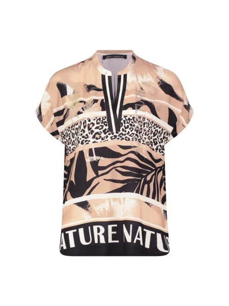 Bluzka Betty Barclay z nadrukiem zwierzęcym beżowa