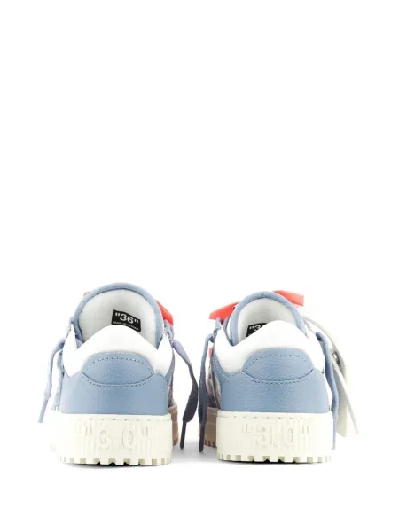 Sneakerși Off-white cu autograf alb