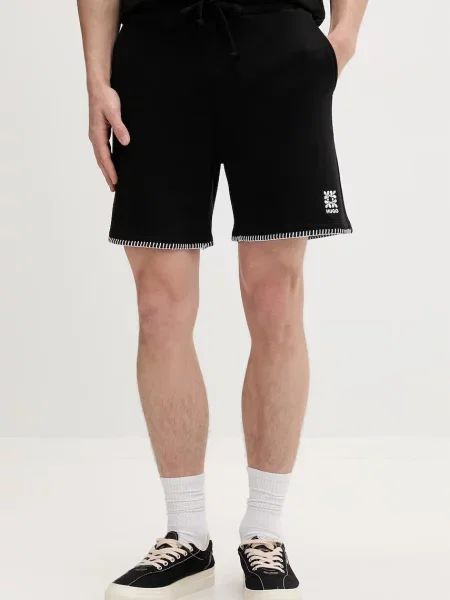HUGO pantaloni scurți de trening pentru bărbați din Daronso negru