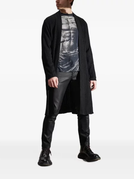 Lung tricou Tessitura negru