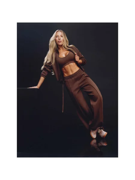 Reebok Melegítő alsó Reebok x Ewa Chodakowska Regular Fit barna