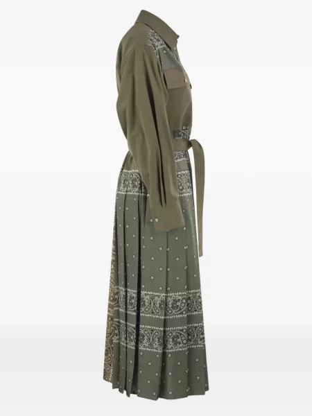 Rochie tip cămașă Weekend Max Mara cu imagine verde