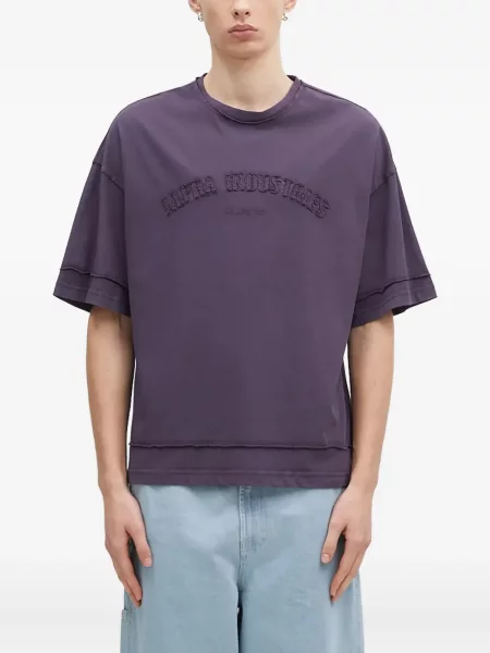 Tricou Alpha Industries cu broderie violet