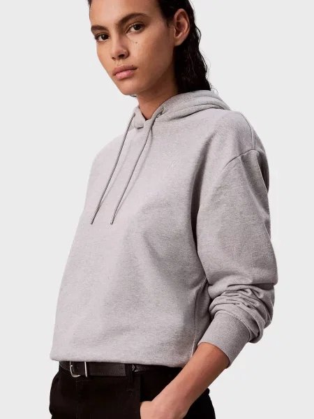 Махровая толстовка Calvin Klein Jeans серая