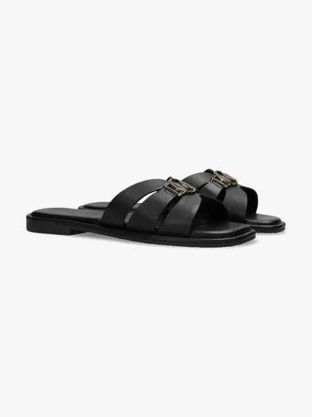 Mexx Kožené šľapky RAMA PARROT čierna
