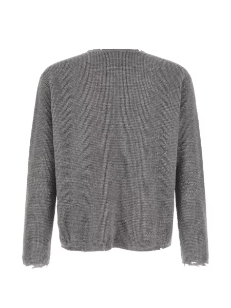 Pulover Second/layer zdrențuiți gri