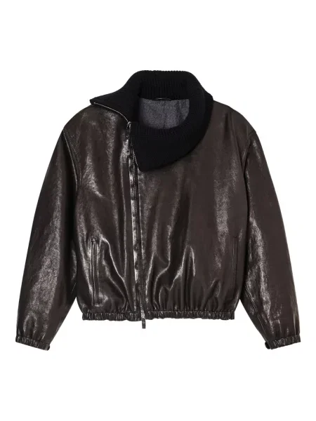 Geanta de piele Giorgio Armani negru