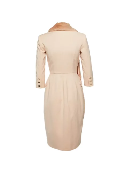 Gulerat rochie midi Elisabetta Franchi cu blană