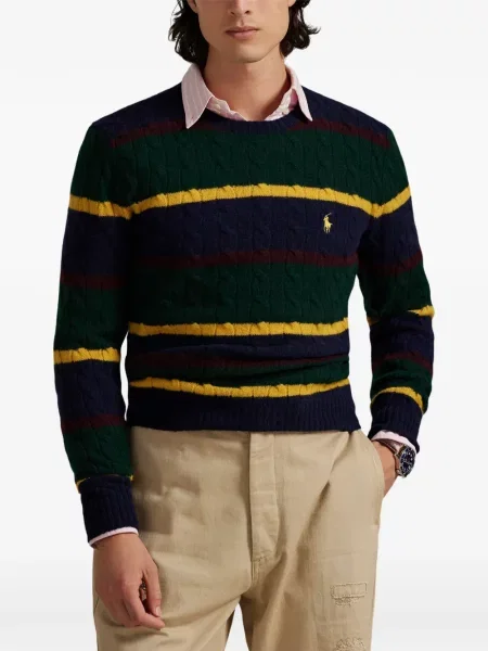 Matlasat tricou polo Polo Ralph Lauren cu decolteu rotund cu autograf roșu
