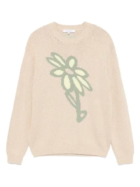 Pulover Maison Kitsune cu imprimeu abstract