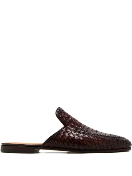 Papuci tip mules Magnanni din piele maro