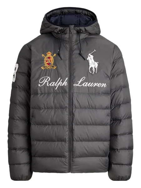 Dlouhá pruhovaná s límcem kšiltovka Polo Ralph Lauren modrá