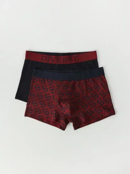 Набір трусів DIVERSE бавовна/еластан бордовий