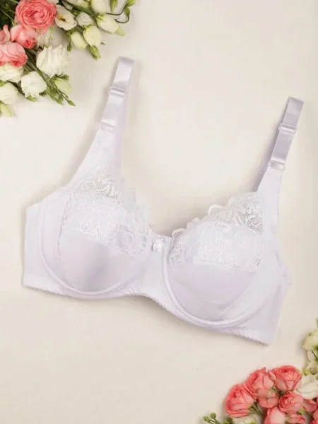 Sutien Clasic cu Dantelă Terisa alb