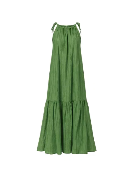 Rochie maxi Liu Jo cu volane verde