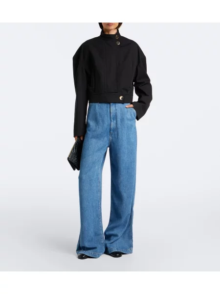 Blugi cu picior larg Sportmax albastru