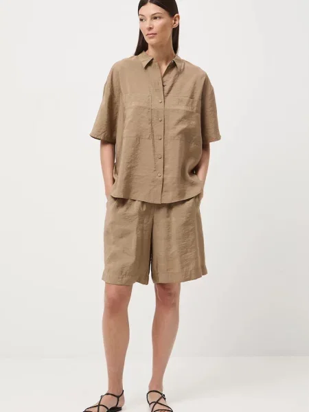 Шорти Medicine висока посадка бежевий