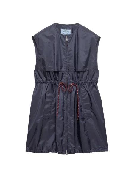 Rochie mini Prada fără mâneci de costum albastru