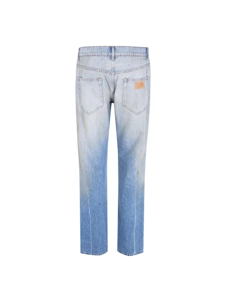 Jeansy Mm6 Maison Margiela z 5 kieszeniami niebieskie