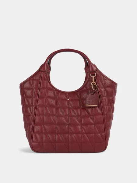 Кожаная сумка Geox бордовая