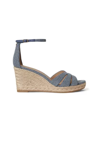 LAUREN RALPH LAUREN Espadryle niebieski