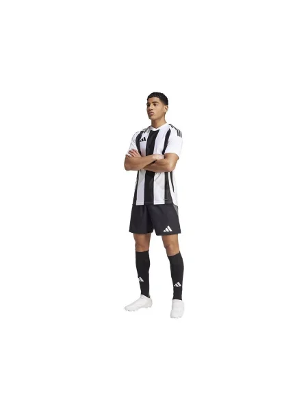 Pruhované tričko Adidas biela