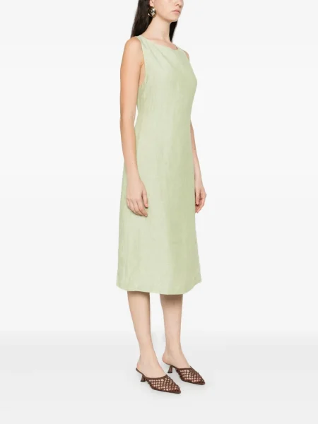 Rochie midi Occleus până la genunchi de costum verde