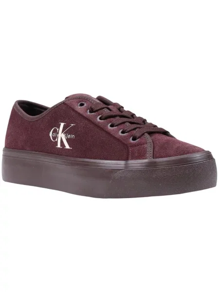 Pantofi Calvin Klein Jeans din piele de căprioară maro