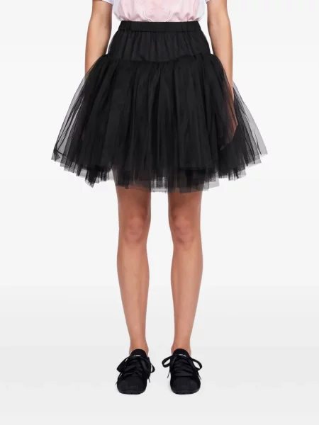 Fusta mini Simone Rocha din tul negru