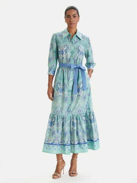 Luisa Spagnoli Rochie tip cămașă Pampa verde