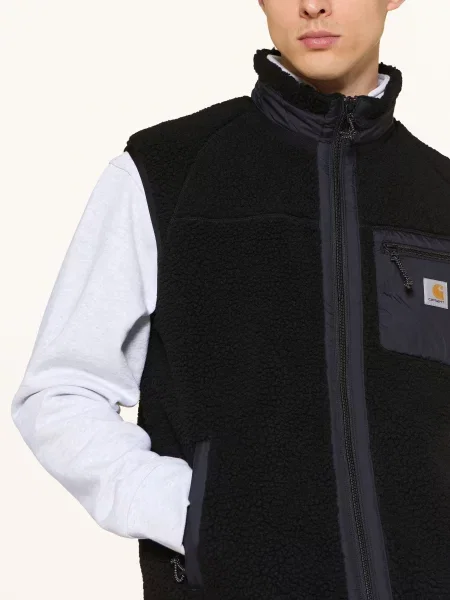 Carhartt Wip Vesta Z Plyšové Kožešiny Prentis černá