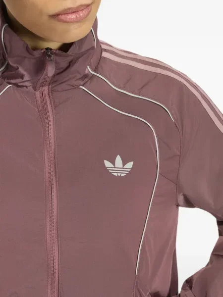 Lung geacă cămașă Adidas cu broderie alergare alb