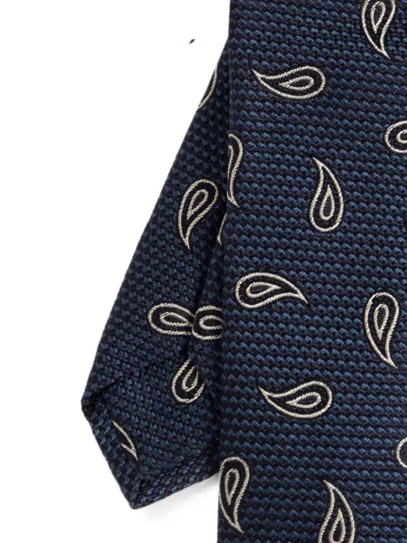 Μεταξωτή γραβάτα Etro με σχέδιο paisley μπλε