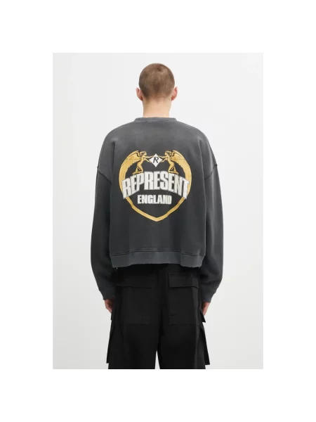 Represent bluza Angel Border czarny z nadrukiem szara