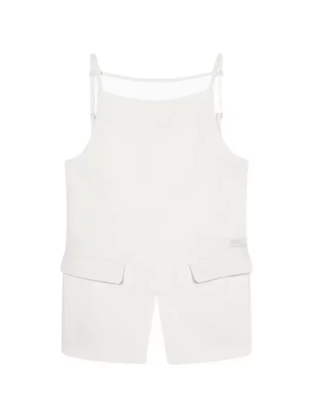 Top Armani Exchange cu spatele deschis alb